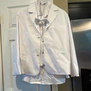 First holy communion white suit